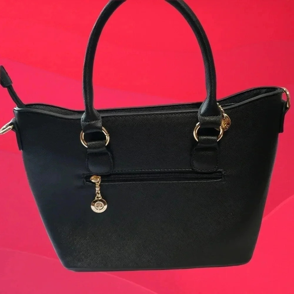 Phanuel heart rhinestone lightweight tote color black - Picture 2 of 10